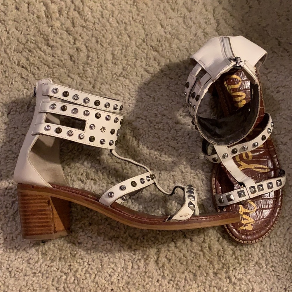 Sam Edelman white gladiator sandal